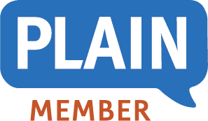 Member of PLAIN (Plain Language Association International)